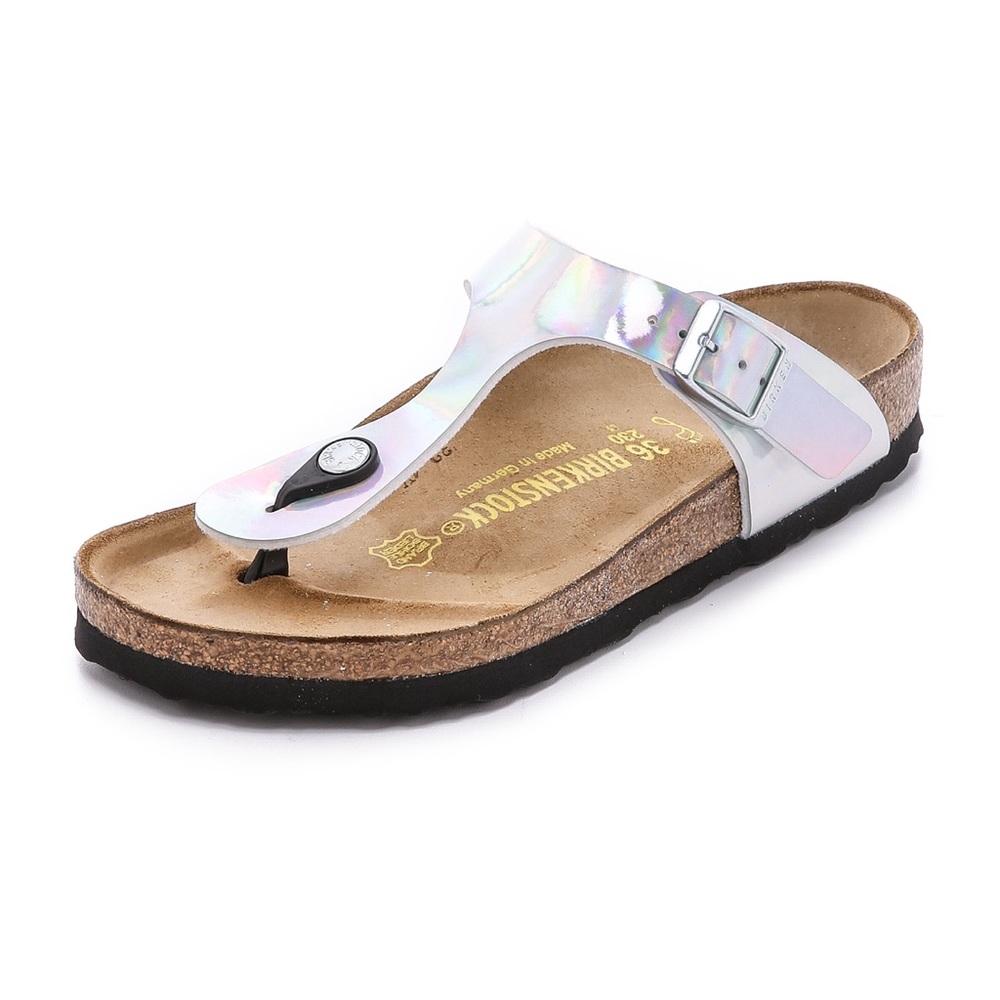 Birkenstock Gizeh Silver Sandal - Iridescent